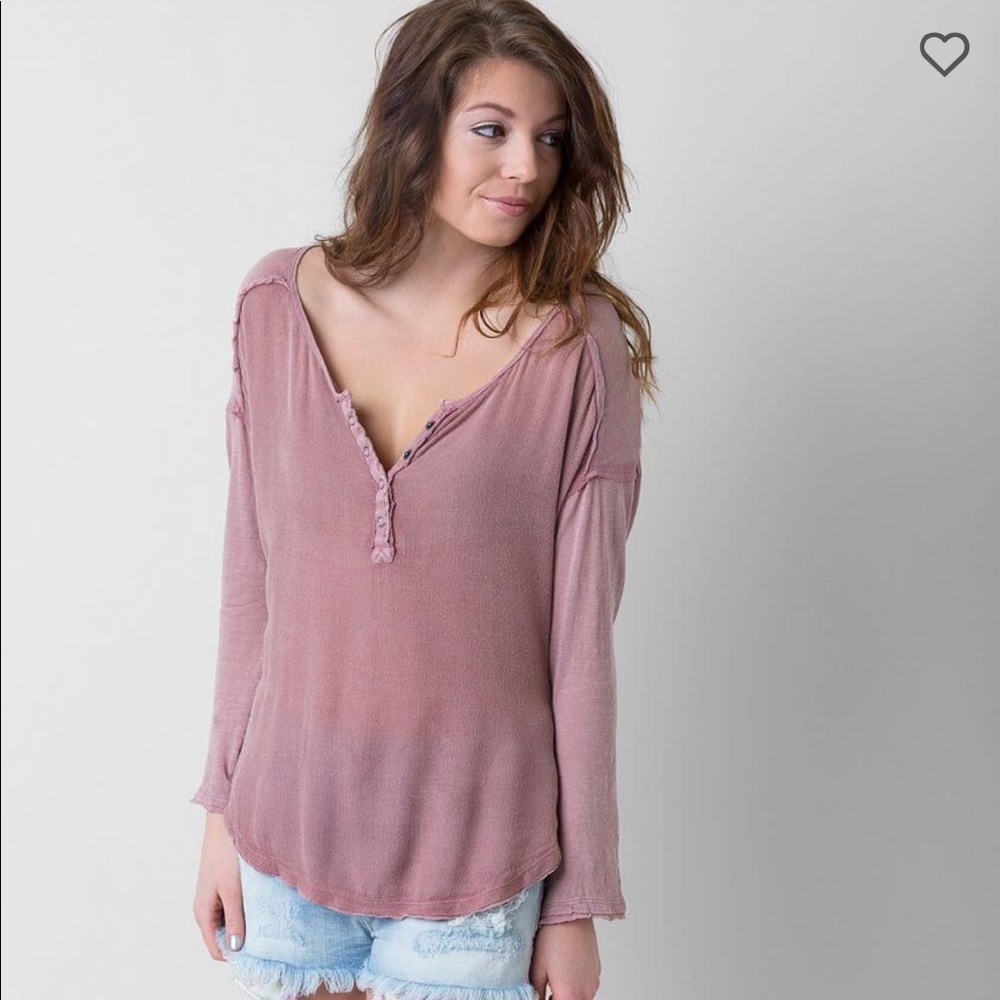 NWT We The Free Free People Sunday Henley Top